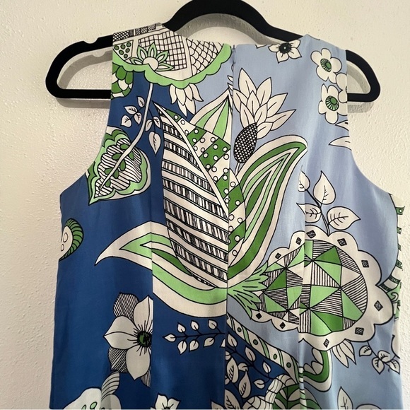 London Times sleeveless abstract floral print dress, Sz 8. Preowned. Like new. - Picture 7 of 10